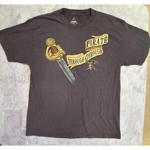 Disney Pirates of the Caribbean Shirt Men’s Large Pirate Through &‎ Through Tee